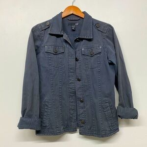 FOX Racing Denim Jacket, Grey, S